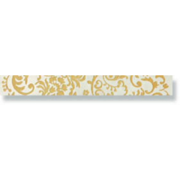Vesta керамогранит. бордюр 7,2x60 Avorio Listello Leaf Lappato