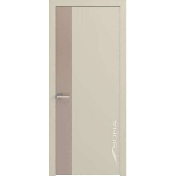 Дверь CRYSTAL 74.92, 800*2100 мм (короб-моноблок, замок WC) 