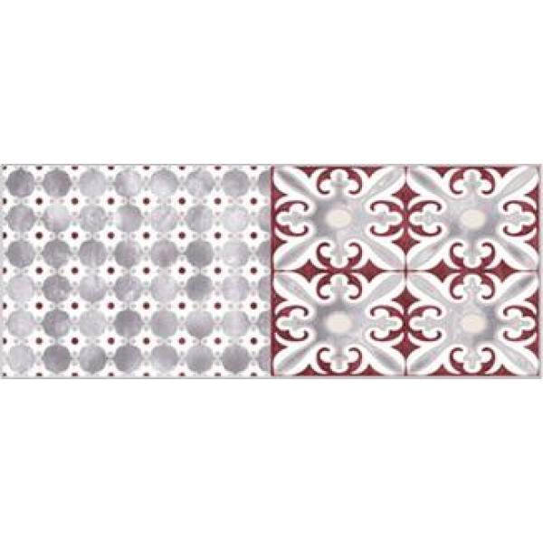 Керамический декор Havana Folk Amaranto Inserto B 20x50 Керамический декор Havana Folk Amaranto Inserto B 20x50