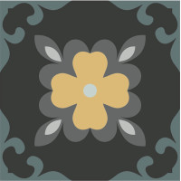 Керамогранит 15X15 DAHLIA NIGHT 