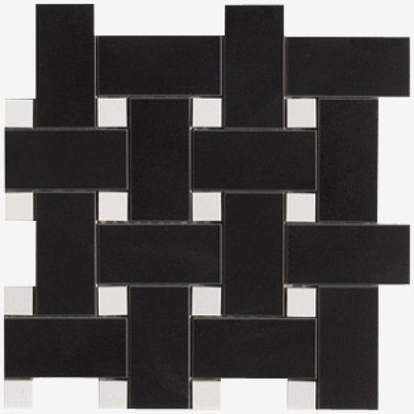 Мозаика керамическая Home Mosaico Intreccio N/B 30x30